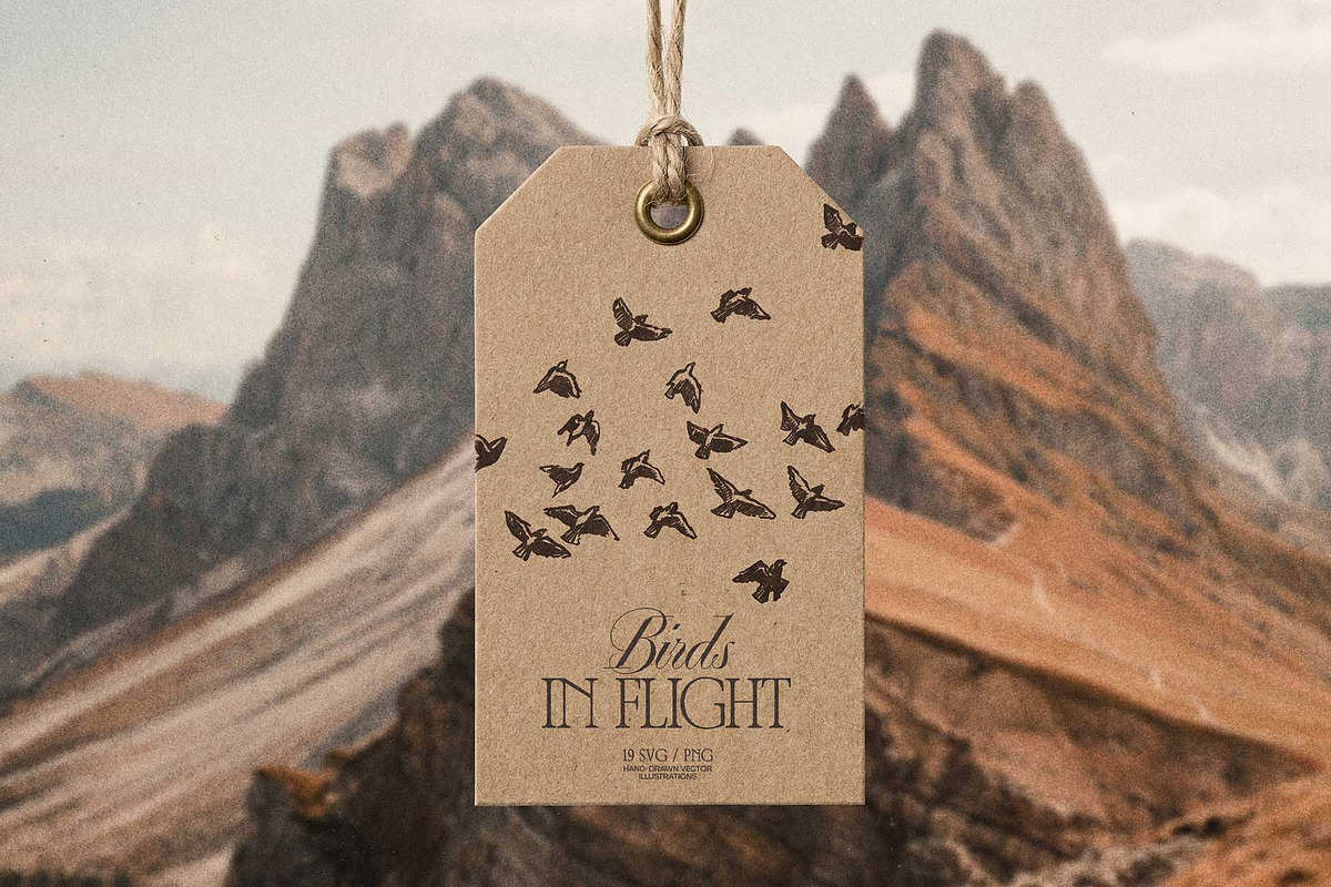 Sketch-Style Bird Flock Vector Set, an Animal Illustration by TheMountBirdStudio (Photo 11 of 11)