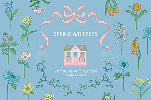 Spring Whispers vector clipart