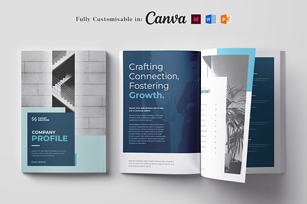 Company Profile, Business Profile, a Brochure Template by DesVert