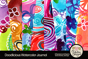 Watercolor Journal Backgrounds