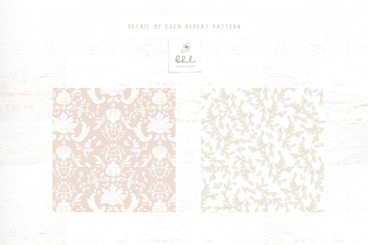 Christmas Seamless Patterns - White, a Pattern Graphic by bhldesigns (Photo 6 of 15)
