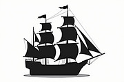 Classic Sailing Ship Vector Bundle, an Object Graphic by Designs_River (Thumbnail 6 of 11)