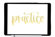 Ribbon Procreate Lettering Brush, a Brush Add-On by Blue Strawberry Studio (Thumbnail 3 of 6)