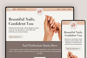 Nail Salon Wix Studio Website, a Wix Template by Kitteeh (Thumbnail 4 of 9)