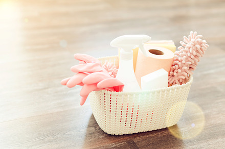 set of cleaning products, a Health & Medical Photo by oxanakhov