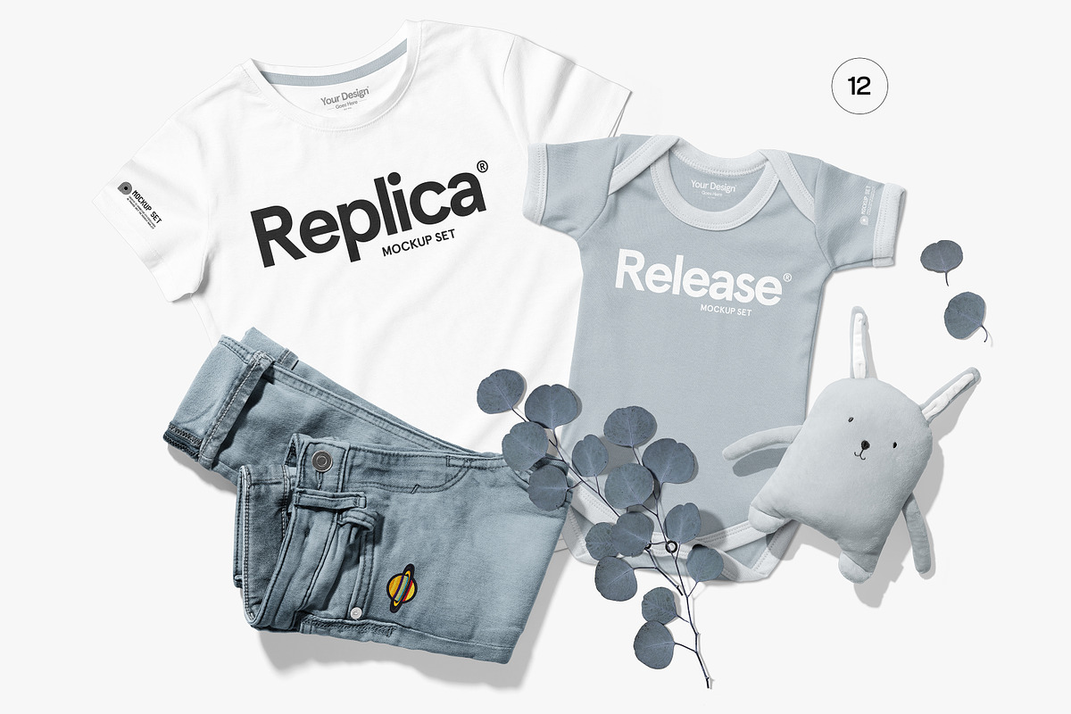 Bella Canvas 3001 Family Mockup Set, a Shirt Mockup by creatsy5 (Photo 19 of 24)