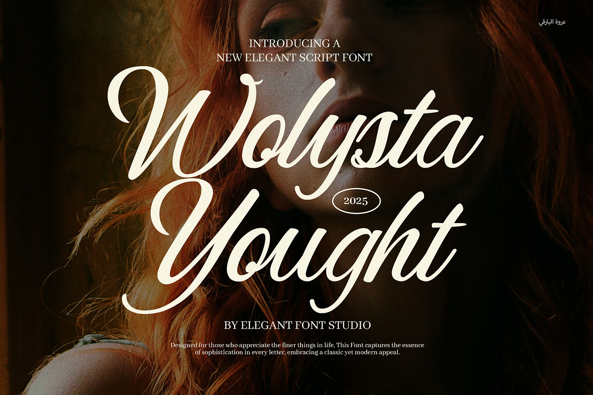 Wolysta Yought Script Font, a Script Font by Elegant Font (Photo 1 of 8)