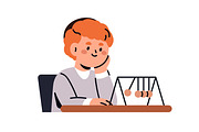 Kids students study at school set, an Education Illustration by Good Studio (Thumbnail 9 of 16)