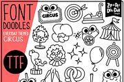 Circus Carnival Doodle Font, a Handwritten Font by Zip-A-Dee-Doo-Dah Designs (Thumbnail 1 of 2)