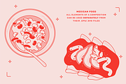 MEXICAN FOOD VECTOR ILLUSTRATIONS, a Food Illustration by TheFoodAtlas (Thumbnail 12 of 16)