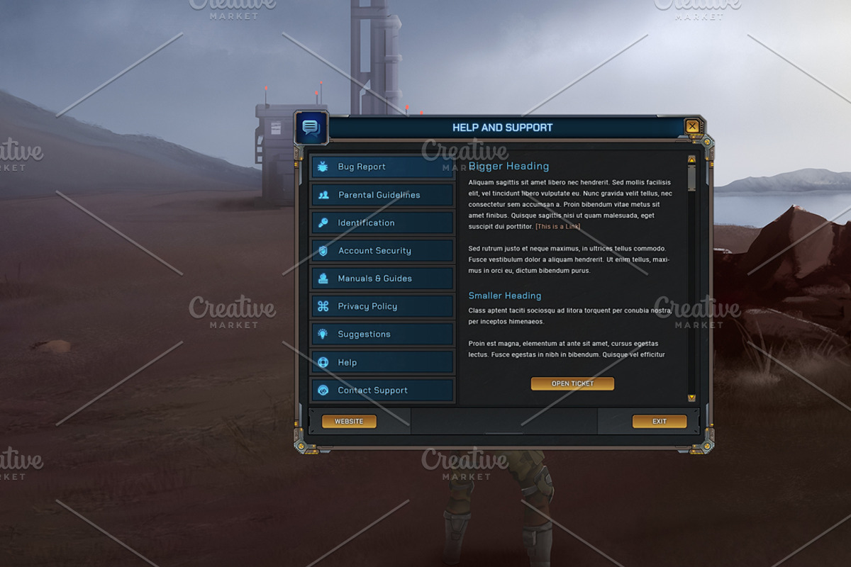 Starfall - RPG User Interface, a Graphic by Kodiak Graphics (Photo 8 of 14)