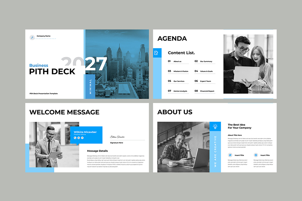 Pitch Deck Presentation Template, a Presentation Template by Pixelpick (Photo 2 of 5)