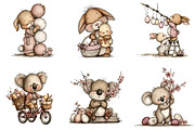 Whimsical Easter Clipart, an Illustration by CreationArt (Thumbnail 4 of 5)