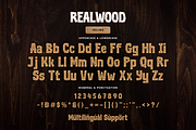 Realwood - Display Font, a Sans Serif Font by Sronstudio (Thumbnail 17 of 18)