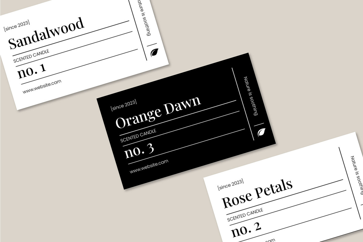 Candle Label Design Canva Template, a Branding & Logo Template by OMii Designs (Photo 3 of 5)