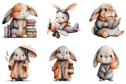 Watercolor Cute Purple Bunny Clipart, an Illustration by Sublimation Artist (Thumbnail 7 of 7)