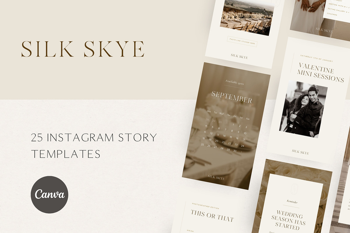Aesthetic Instagram Story Templates, a Social Media Template by Wonderlik Webdesign (Photo 2 of 10)