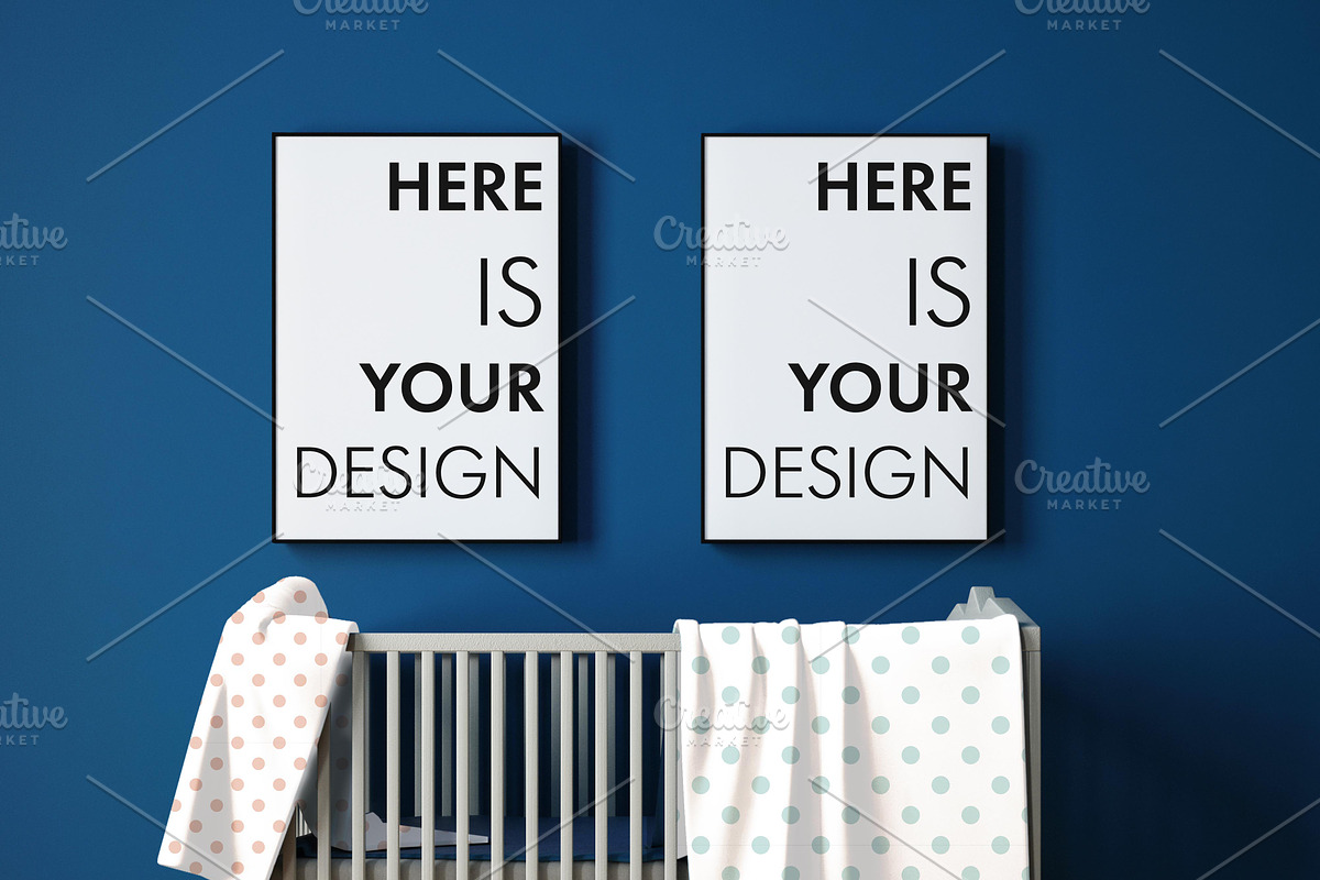 10 Mockups children's room, a Print Template by FilL239 (Photo 3 of 10)