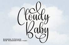 Cloudy Baby | Script Font