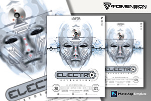 Electro Revolution Flyer Template