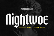 Nightwoe - Modern Blackletter, a Blackletter Font by Novitype (Thumbnail 2 of 13)