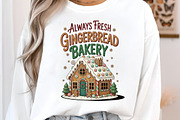Gingerbread Christmas PNG, Christmas, an Illustration by Designking (Thumbnail 1 of 6)