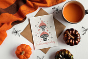 Halloween Greeting Cards, a Card Template by Lumitar (Thumbnail 2 of 5)