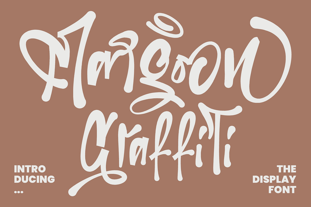 Margoon Graffiti Display Handmade, a Handwritten Font by Maulana Creative (Photo 1 of 7)