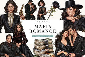 Mafia Romance Clipart Bundle