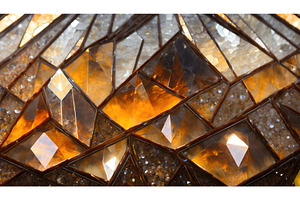 A close-up of a stained-glass, an Abstract Photo by Igor Tichonow