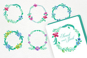 Bright floral elements. Watercolour, a Decorative Illustration by OlgaAlekseenko (Thumbnail 3 of 3)