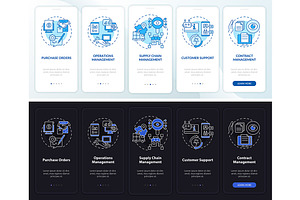 Business automation app screen, a Templates & Theme by IMG Visuals