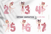 Cute Ballerina Clipart, Patterns, a Person Illustration by Ejevyaka (Thumbnail 8 of 11)