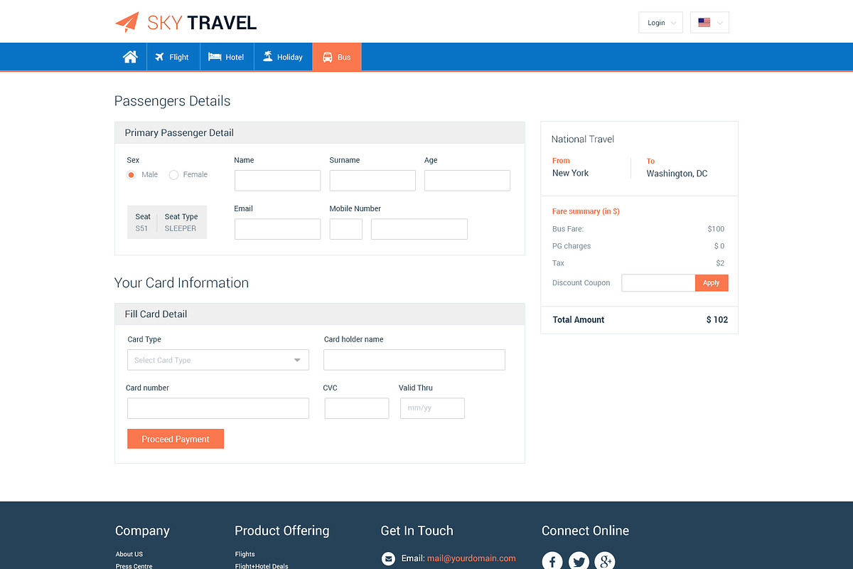 Sky Travel PSD Website Template, a Websites & App Template by WebbyTemplates (Photo 7 of 17)