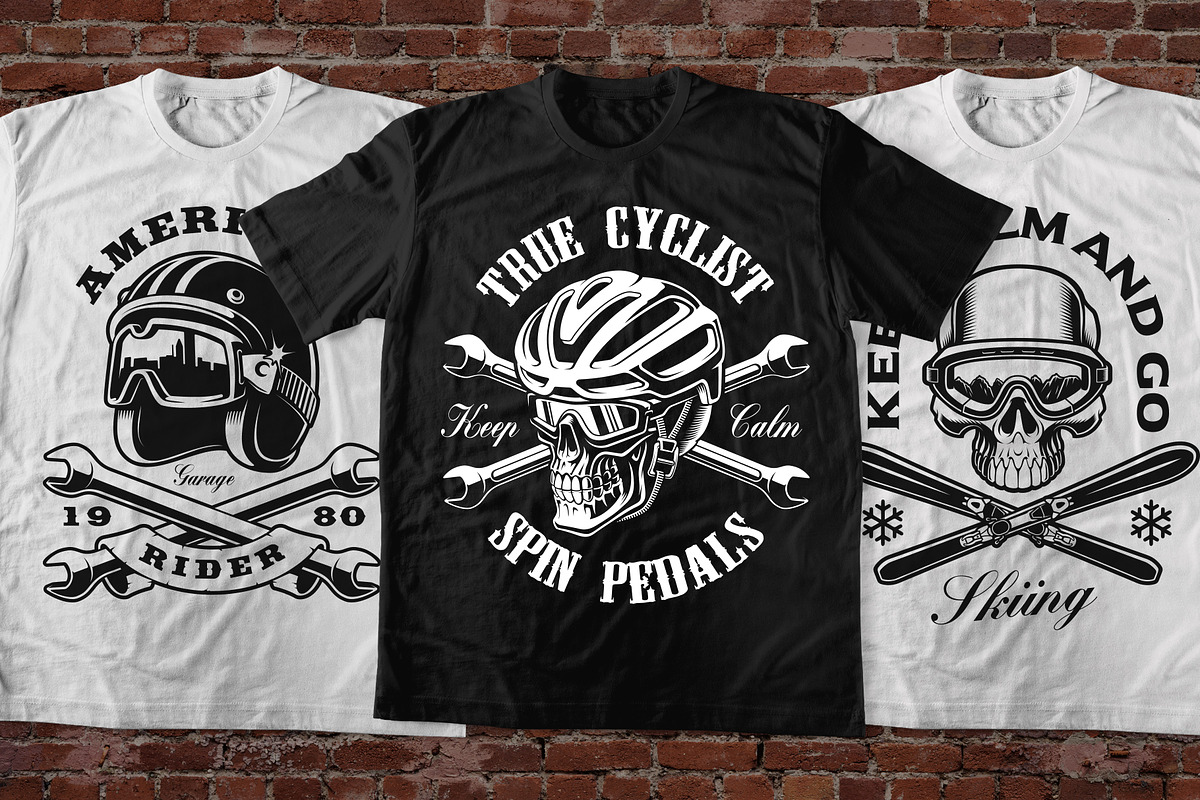 100 T-shirt Designs Bundle, an Illustration by Harry Kasyanov (Photo 24 of 37)