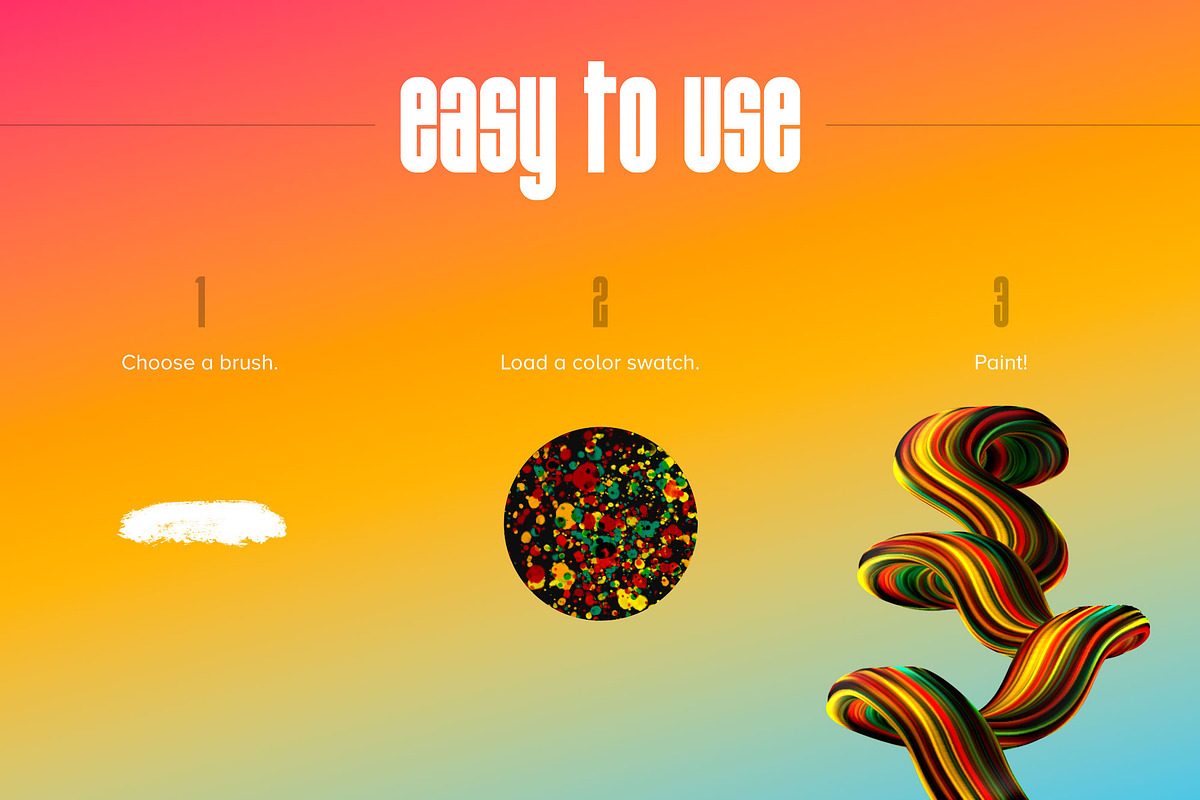 Painter—Multicolor Photoshop Brushes, a Brush Add-On by Chroma Supply (Photo 3 of 20)