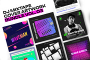 DJ Mix Cover Art Templates #03, a Print Template by vinyljunkie (Thumbnail 1 of 14)