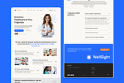 WellSight - Figma Medical Template, a Landing Page Template by Moyin (Thumbnail 1 of 4)