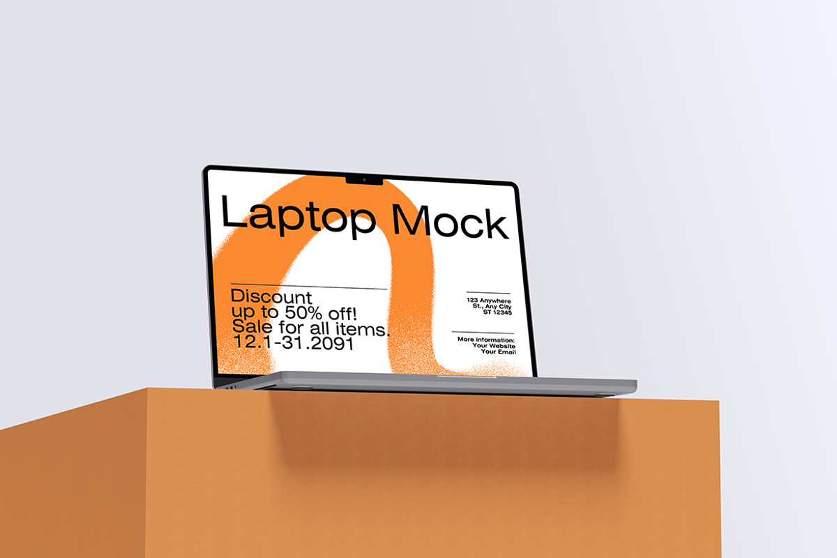 High Quality Laptop Mockup, a Mac Mockup by graphicstory (Photo 4 of 4)