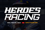 Heroes Racing Font, a Sans Serif Font by 177Studio (Thumbnail 1 of 8)