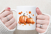 Pumpkin Clipart Fall Clipart Hallowe, an Illustration by Sublimation Artist (Thumbnail 5 of 6)