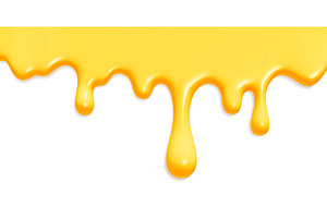 Golden honey drips with glossy, a Food Illustration by YuliiaOsadcha
