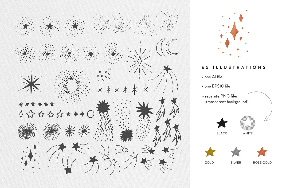 Starry Night, a Pattern Graphic by Type and Graphics Studio (Photo 13 of 13)