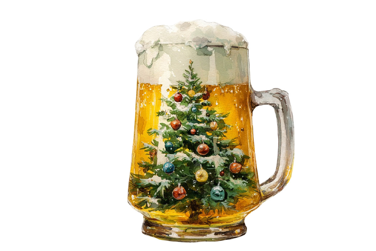 Christmas Beers Clipart, an Illustration by Designworld (Photo 4 of 4)
