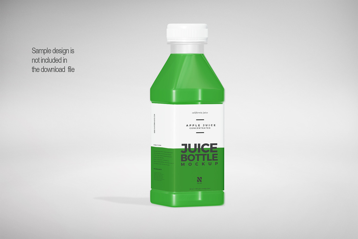 Juice Bottle Mockup, a Packaging Mockup by Nina Shaw (Photo 6 of 17)