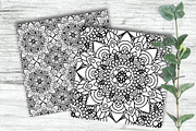 100 Mandalas Seamless Patterns, a Pattern Graphic by Elinorka (Thumbnail 2 of 23)