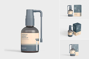 Plastic throat bottle mockup, a Packaging Mockup by tiyasprabawa