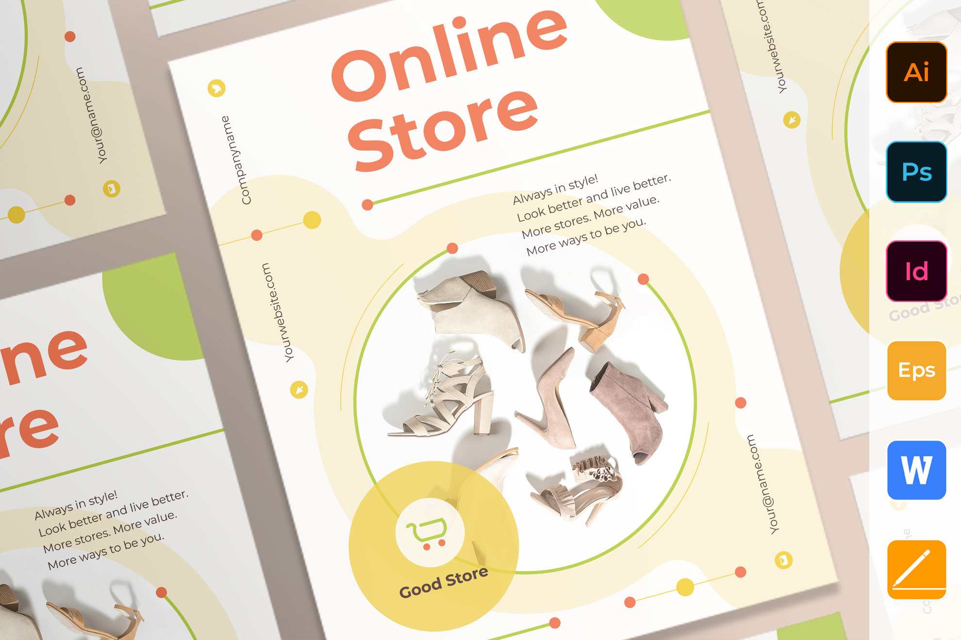 Online Store Poster by Templatesnow  Creative Market