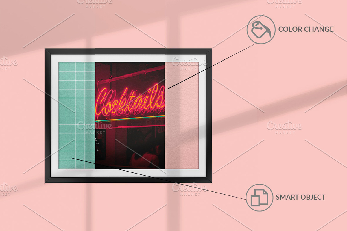 Texture Photo Frame Mockup, a Household Mockup by Dev.Rawat21 (Photo 2 of 4)