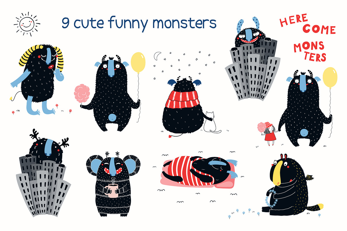 Monster Bundle Kids Illustrations, an Animal Illustration by sceptical cactus (Photo 33 of 39)